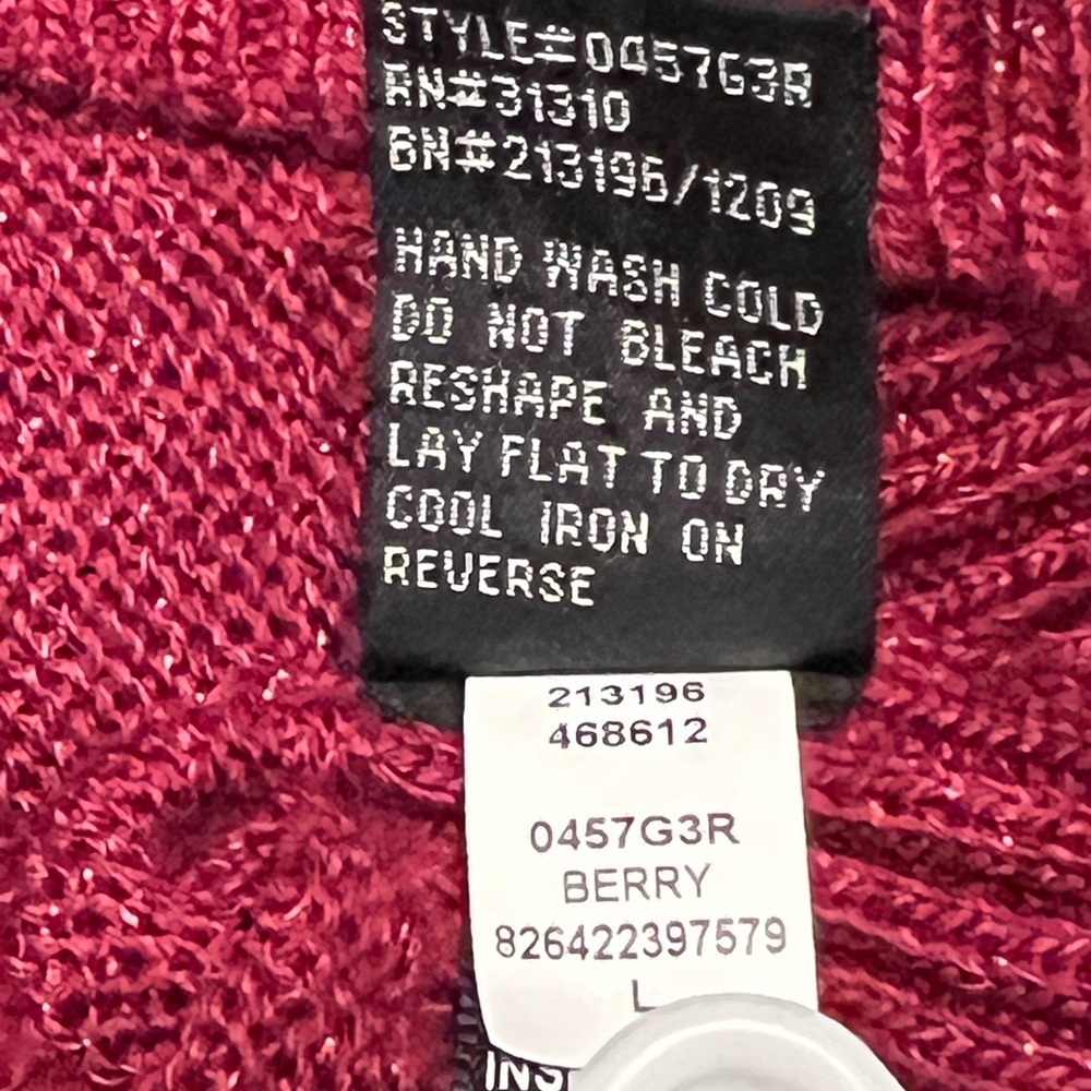AB Studio Women's Sparkling Berry Sweater - Picture 4 of 9